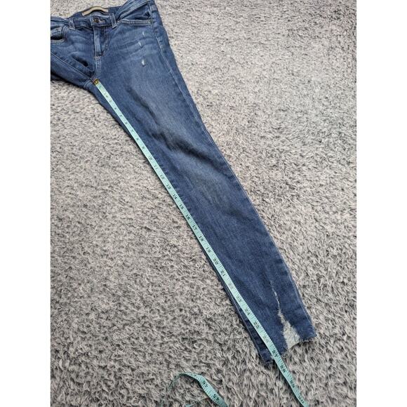 Joes Jeans Women 25 Blue Skinny Ankle Stretch Thrashed Stretch Mid Rise Grunge - Picture 7 of 9